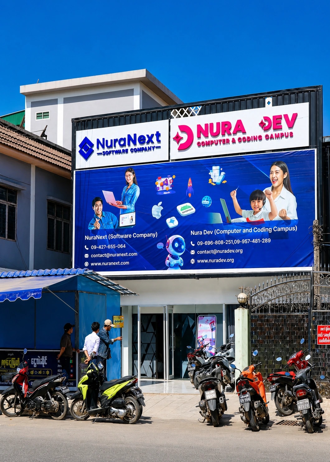 Nura Dev Computer and Coding Campus exterior in Tachileik